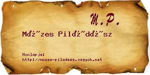 Mózes Piládész névjegykártya